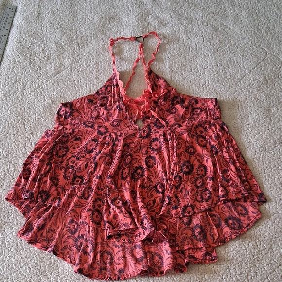 Free People Pink and Black Floral Camisole - Picture 7 of 7